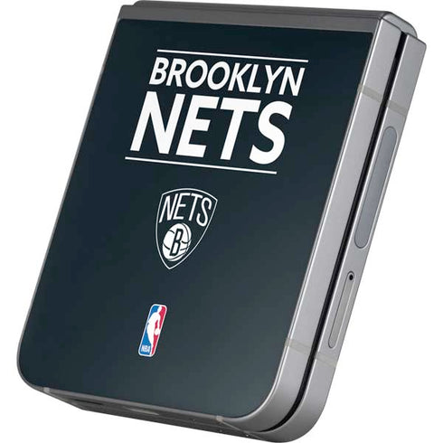 NBA Brooklyn Nets Standard - Black Galaxy Z Flip6 Skin